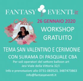 Workshop gratuito in Balloon Art con Surama di Pasquale CBA